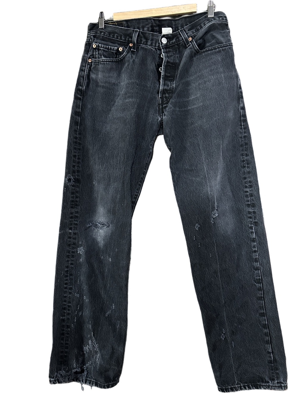 Levi’s 501 Men's Black Washed Straight-Leg Size 34